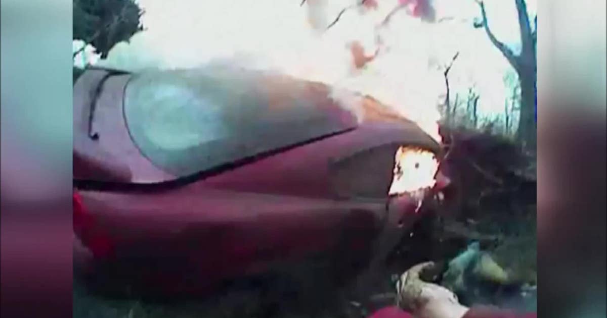 VIDEO: Deputy saves injured driver from burning car | FOX 5 Atlanta