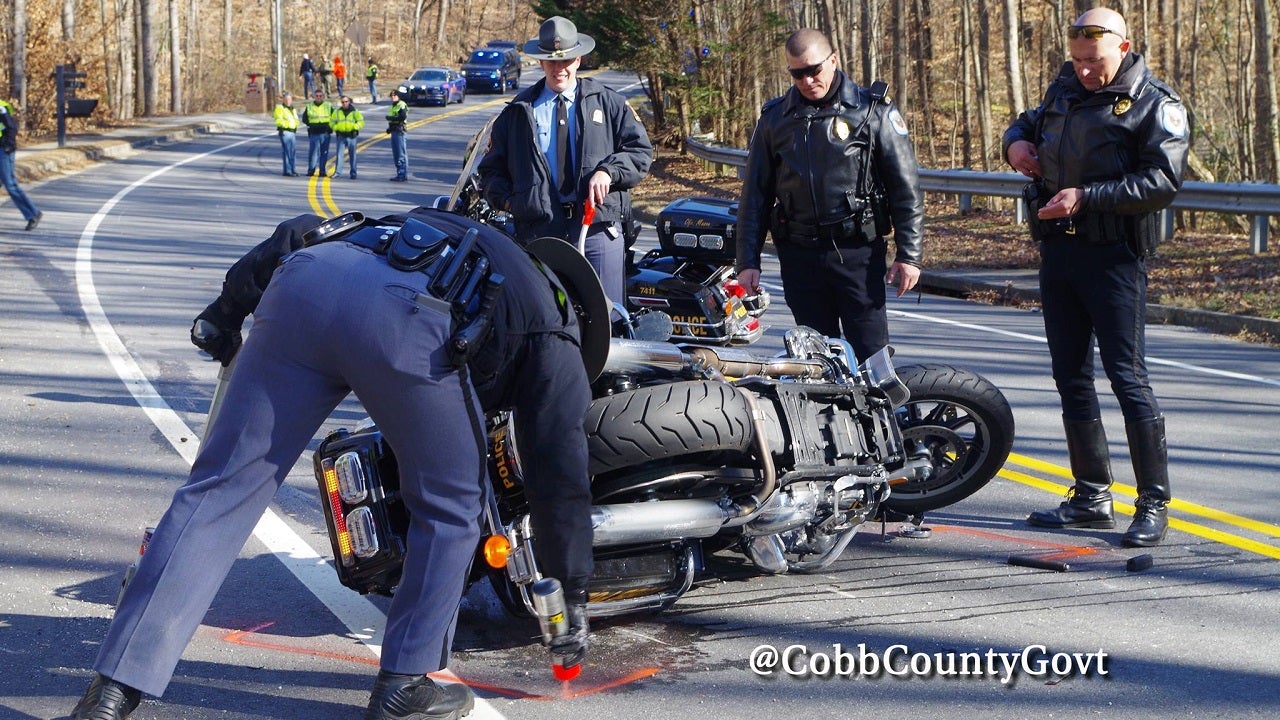 Cobb County motorcycle seriously officer injured in crash FOX 5 Atlanta