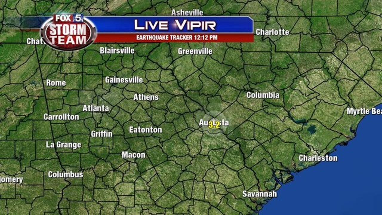 Magnitude 3.2 earthquake reported in Augusta FOX 5 Atlanta