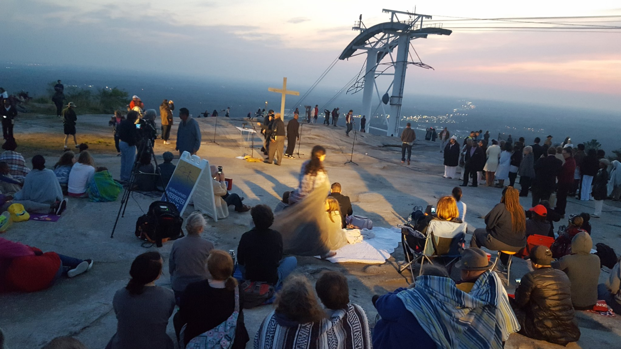 gather for 75th annual Stone Mountain Easter Service