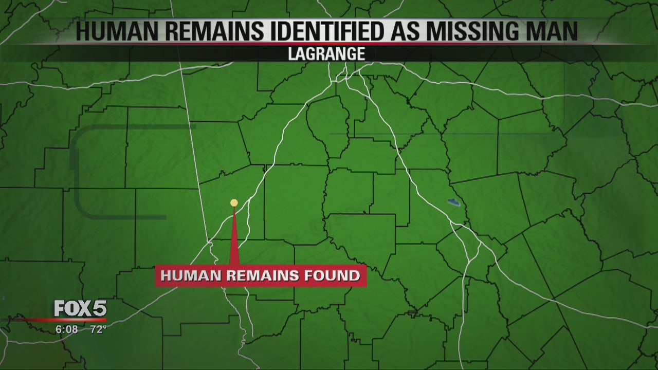 Human remains found identified as missing man FOX 5 Atlanta