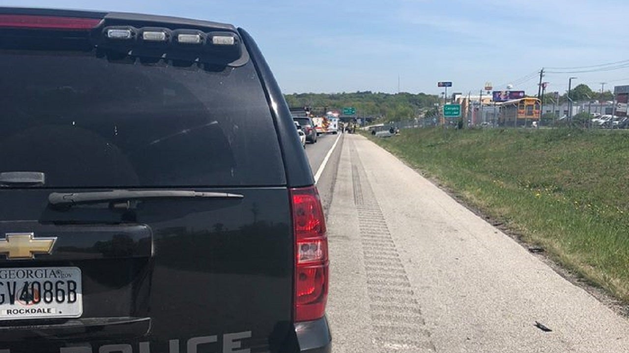 One injured in singlevehicle crash on I20 in Conyers FOX 5 Atlanta