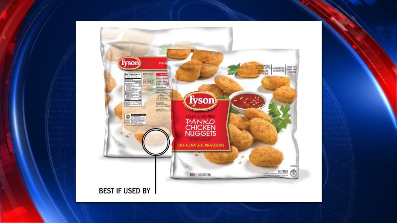 Tysons Food recalls chicken nuggets after hard plastic found