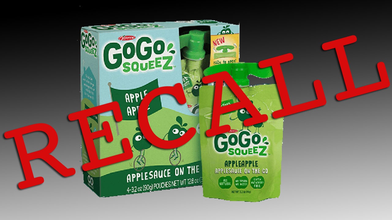 GoGo squeeZ applesauce recalled for quality concerns