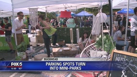 Parking spots turn into mini-parks in Buckhead