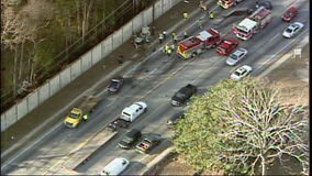Accident leaves road blocked on Moreland Ave near S. River Industrial Blvd