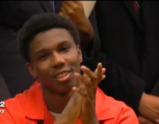 Teen smiles, laughs during his sentencing for murder Arbor high school student