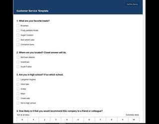 Trill Treats survey