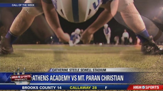 Athens Academy at Mt. Paran Christian - Call of the Week