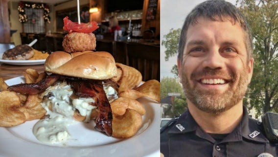 Burgers with Buck: Mystic Grill honors injured Covington officer