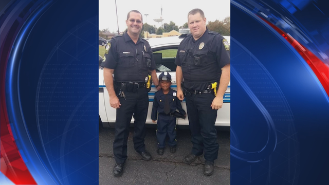 Little boy gets Halloween surprise from LaGrange Police officers