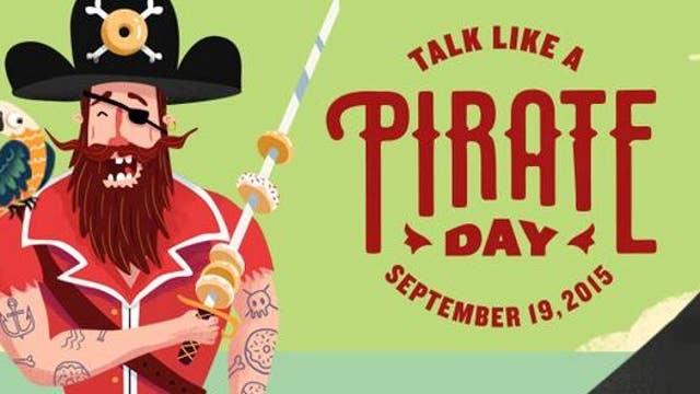 Dress Like a Pirate for a Dozen Original Glazed Doughnuts