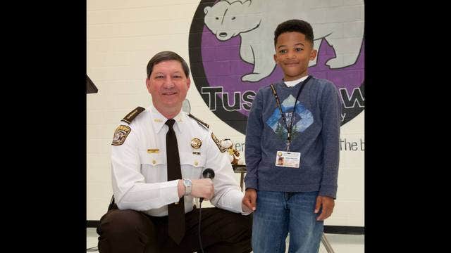 Elementary student honored and made honorary deputy