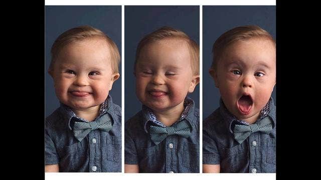 Boy with Down Syndrome who went viral lands first modeling campaign