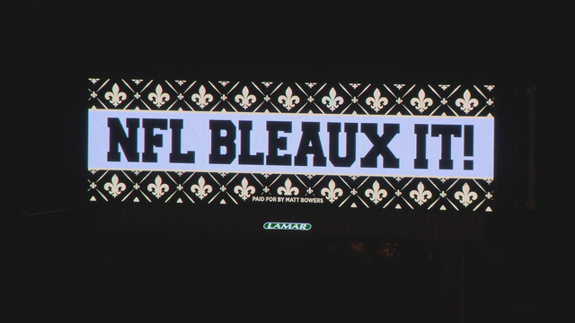 What dat? Unsatisfied Saints fan post billboards in Atlanta