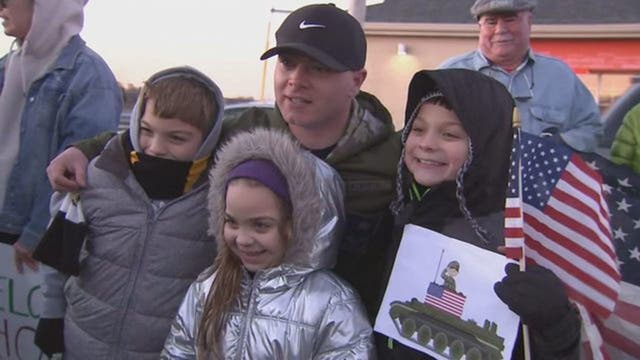 Soldier receives surprise hometown greeting upon return from Afghanistan