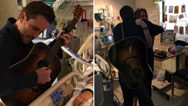 Vegas shooting victim showing signs of improvement, serenaded by 'Nashville' star