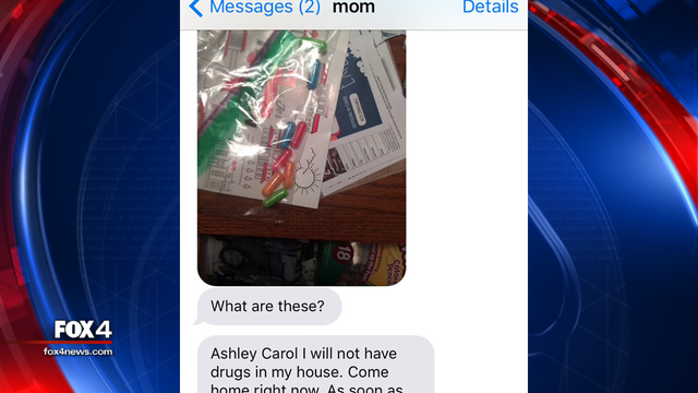 North Texas teen's texts with her mom about "drugs" go viral