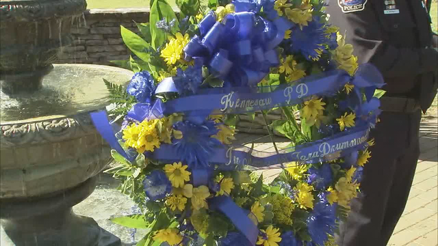 Memorial held for fallen Kennesaw Police officer