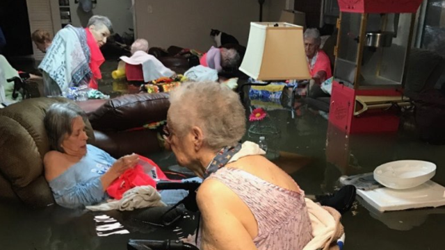Residents rescued from flooded nursing home near Houston
