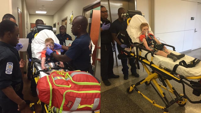 Tripp Halstead hospitalized after eye exam