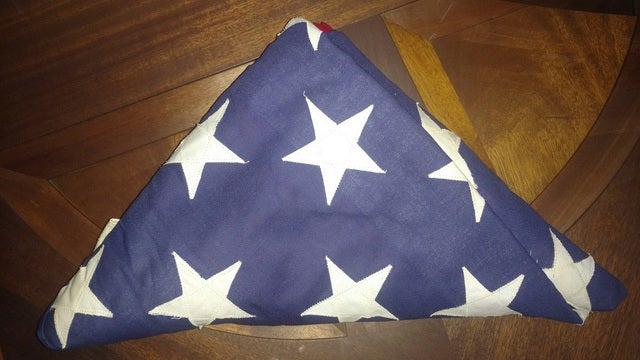 Man asks for help in finding owner of lost American Flag