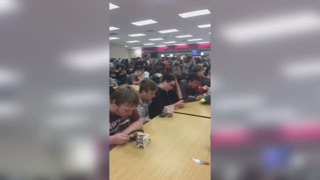 Students segregated at lunch based on grades, attendance