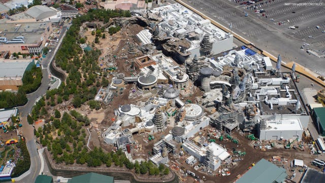 Aerial images show nearly finished 'Star Wars: Galaxy's Edge' at Walt Disney World