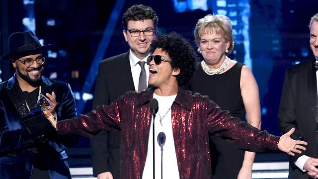 Bruno Mars crashes rap's big party at the Grammys