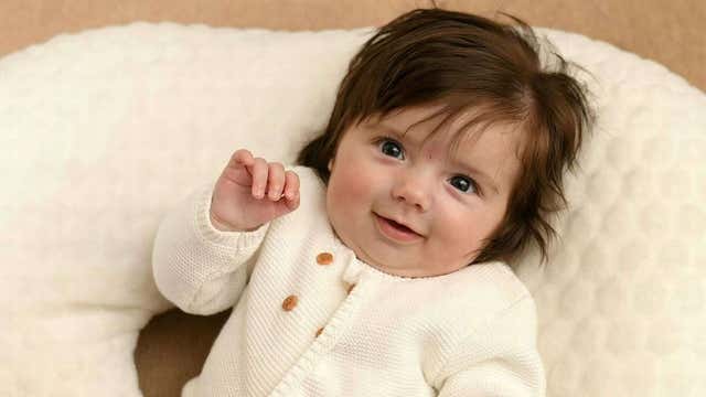 Britain's 'hairiest baby' needs her hair cut at least once a month, mom claims