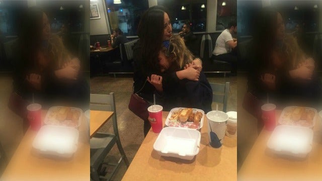 Homeless Woman Brought to Tears after Stranger Buys Her Meal