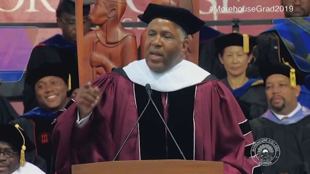 Graduation speaker pledges to pay student debts for Morehouse College's Class of 2019
