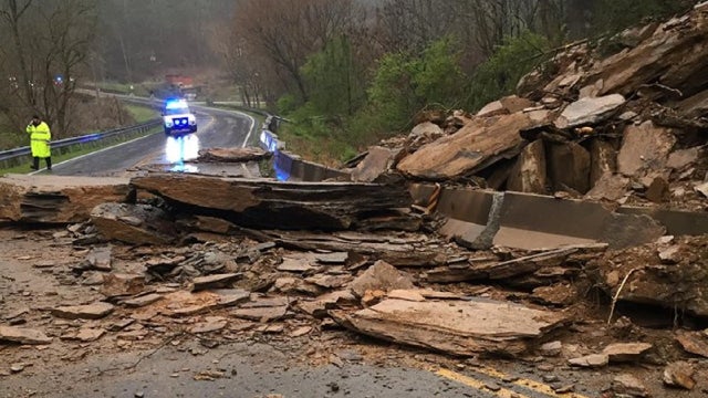Landslide forces Pickens County road to close