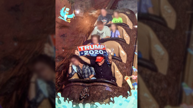 Man banned from Walt Disney World after waving Trump 2020 banner while on ride