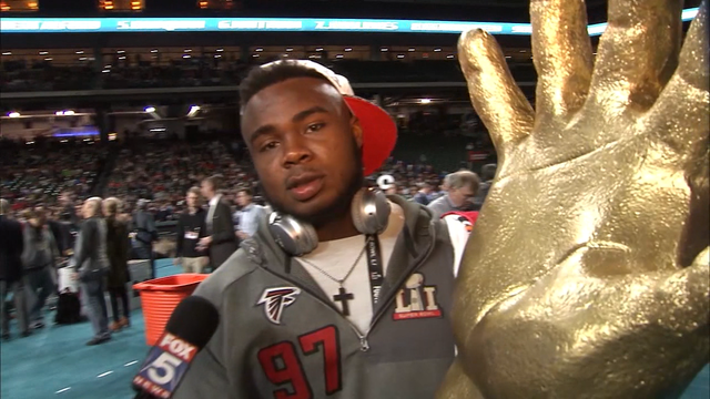 HIGH 5 Hand makes appearance at SB Opening Night