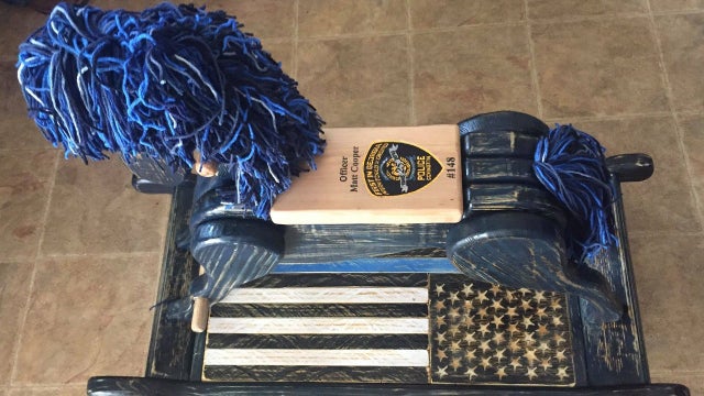 Georgia man gives rocking horses to children of fallen, wounded police officers