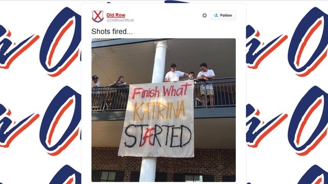 UA Condemns ‘Katrina' Banner Photo