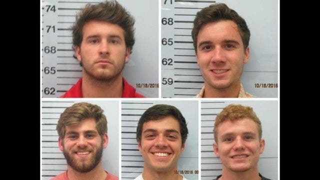 Ole Miss Students Accused of Hazing Attack Smiles for Their Mug Shots