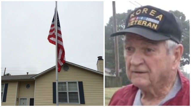 Ala. Officers Buy Elderly Veteran New Flag