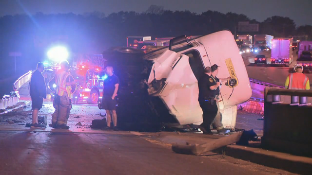 3 killed in fiery crash on I-30 in East Dallas, traffic delays expected all morning