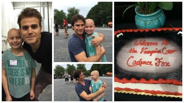 Eatonton Girl Battling Brain Cancer Meets Cast of 'Vampire Diaries'