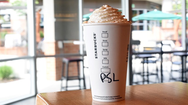 Pumpkin Spice Lattes are back at Starbucks