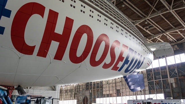 Carnival AirShip flies over Atlanta to help raise funds for St. Jude's