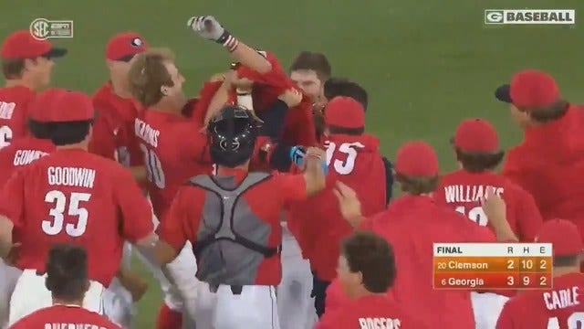No. 5 Georgia outlasts No. 24 Clemson in 20 innings