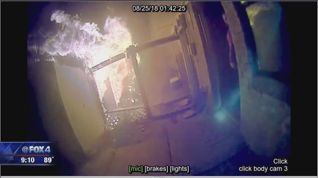 CAUGHT ON CAMERA: Seagoville police officer rescues family from burning home
