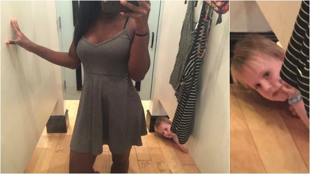Hours later, Ga. student realizes a little girl was watching her in a store dressing room