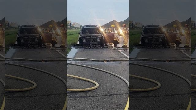 Louisiana firefighter saves pregnant woman from burning vehicle: 'God has something major for you!'