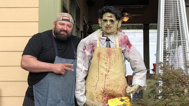 'Leatherface' statue returned to Alpharetta restaurant