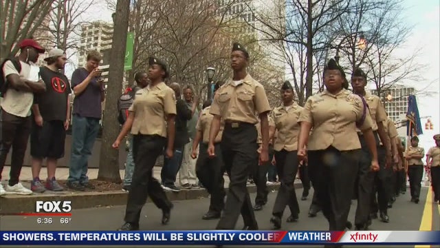 Atlantans march downtown to celebrate Black History Month