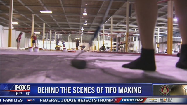 Behind the scenes of 'tifo' making